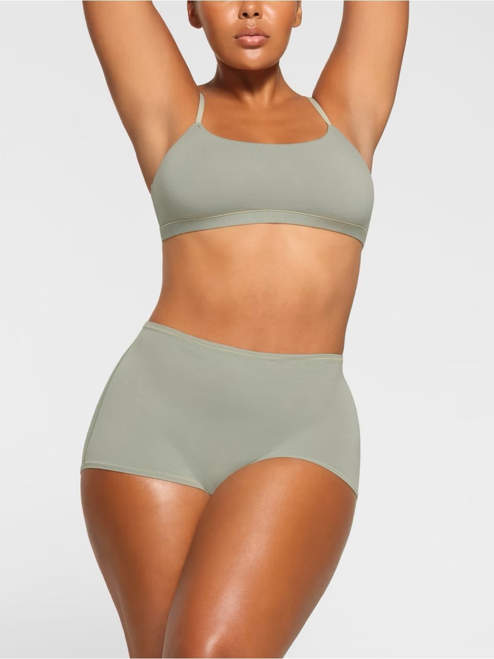SKIMS Cotton Jersey Boyshort | Mineral